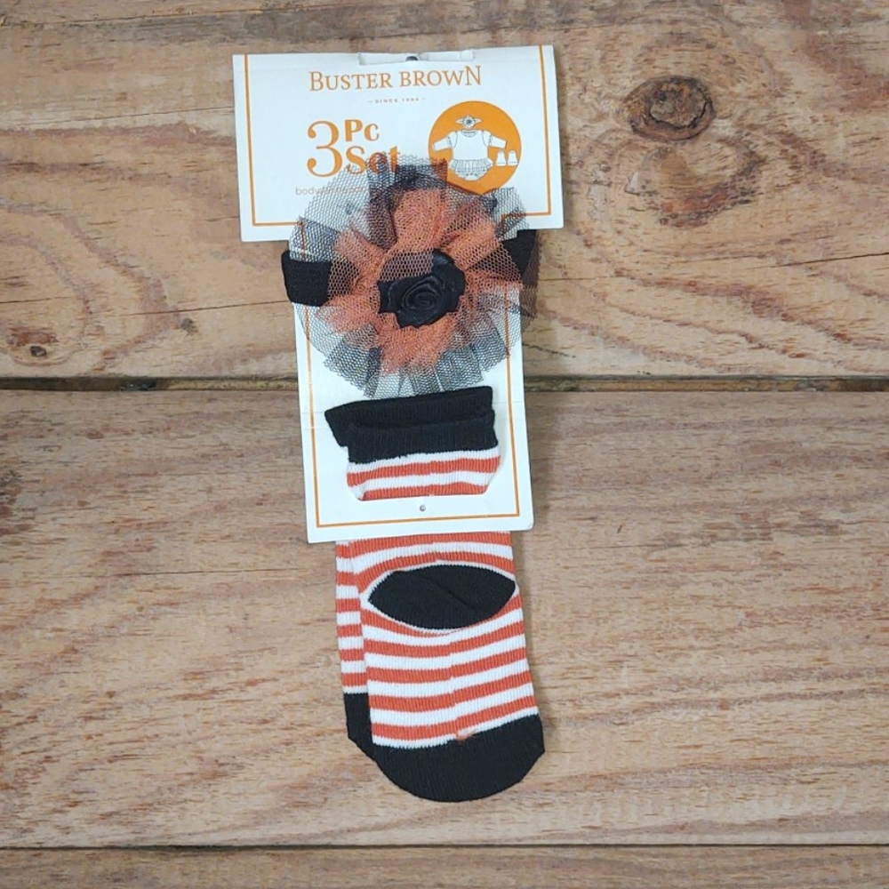 Girls Halloween Headband & Socks